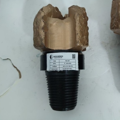 Wiertło do studni wodnej 200 mm, bit do przeciągania PDC 4 Bade stalowy materiał korpusu