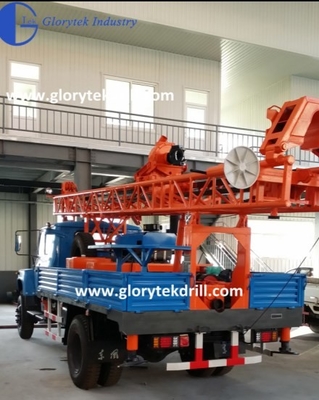 Dth Bore Hole Water Well Wiertnica Montowana na ciężarówce 300m Przenośna maszyna