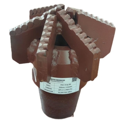 225 mm Drag Pdc Drill Bit 5 Ostrzy do wiercenia studni wodnych