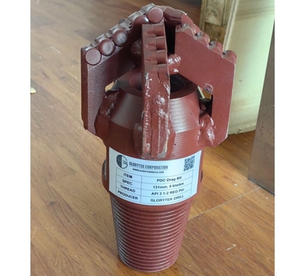 225 mm Drag Pdc Drill Bit 5 Ostrzy do wiercenia studni wodnych