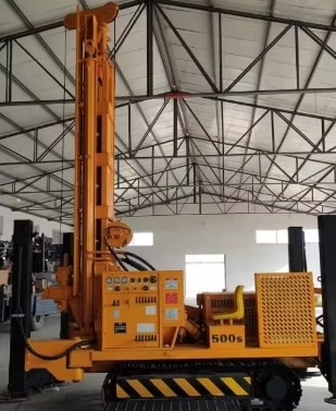 Gorąca sprzedaż Silnik wysokoprężny Top Hammer Hydraulic Rotary Water Well Drill Rig Z głębokością wiercenia 500m