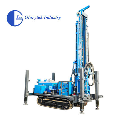 GL600S Crawler Water Well Drill Rig z 105-500mm Diameter 176kw Diesel Engine i Hydraulic Rotary Drilling