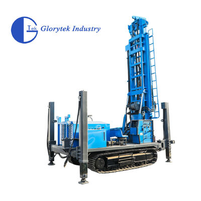 GL600S Crawler Water Well Drill Rig z 105-500mm Diameter 176kw Diesel Engine i Hydraulic Rotary Drilling