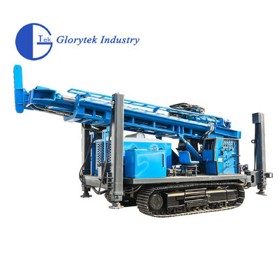 GL600S Crawler Water Well Drill Rig z 105-500mm Diameter 176kw Diesel Engine i Hydraulic Rotary Drilling