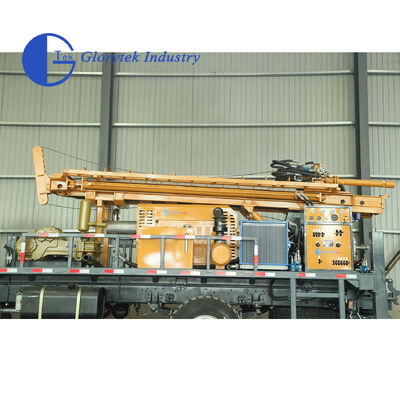 Pełna hydraulika Dongfeng 4X4 Wiertnica do wiercenia otworów, głębokość 500m, rozmiar otworu 105-350mm