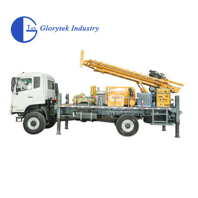 500m Depth Full Hydraulic Truck Borehole Drilling Rig For Various Applications