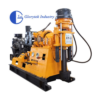 Wiertnica rdzeniowa XY-3 z głębokością wiercenia 600m, średnicą wewnętrzną wrzeciona 96mm i udźwigiem 3000kg do badań geologicznych