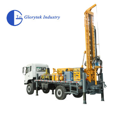 Wiertnica do studni wodnych 4x4 z pełnym napędem hydraulicznym, montowana na ciężarówce, o głębokości 500m, z pompą błotną BW650