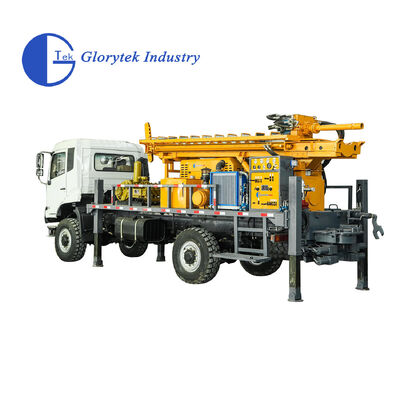 Wiertnica do studni wodnych 4x4 z pełnym napędem hydraulicznym, montowana na ciężarówce, o głębokości 500m, z pompą błotną BW650