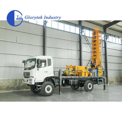 Pełnohydrauliczna ciężarówka Dongfeng 4x4 wiertnica do studni wodnych/wiertnica, głębokość 500m, średnica otworu 105-350mm